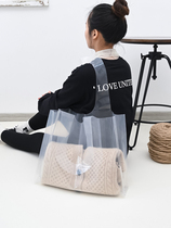 Transparent clothing store Handbags set up for LOGO womens clothing plastic gift shopping bags clothes with clothes