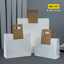 Clothing store portable paper bag gift bag custom printed LOGO cosmetics clothes food small paper bag custom