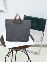 Clothing store handbag custom transparent plastic gift shopping bag printing LOGO clothes bag