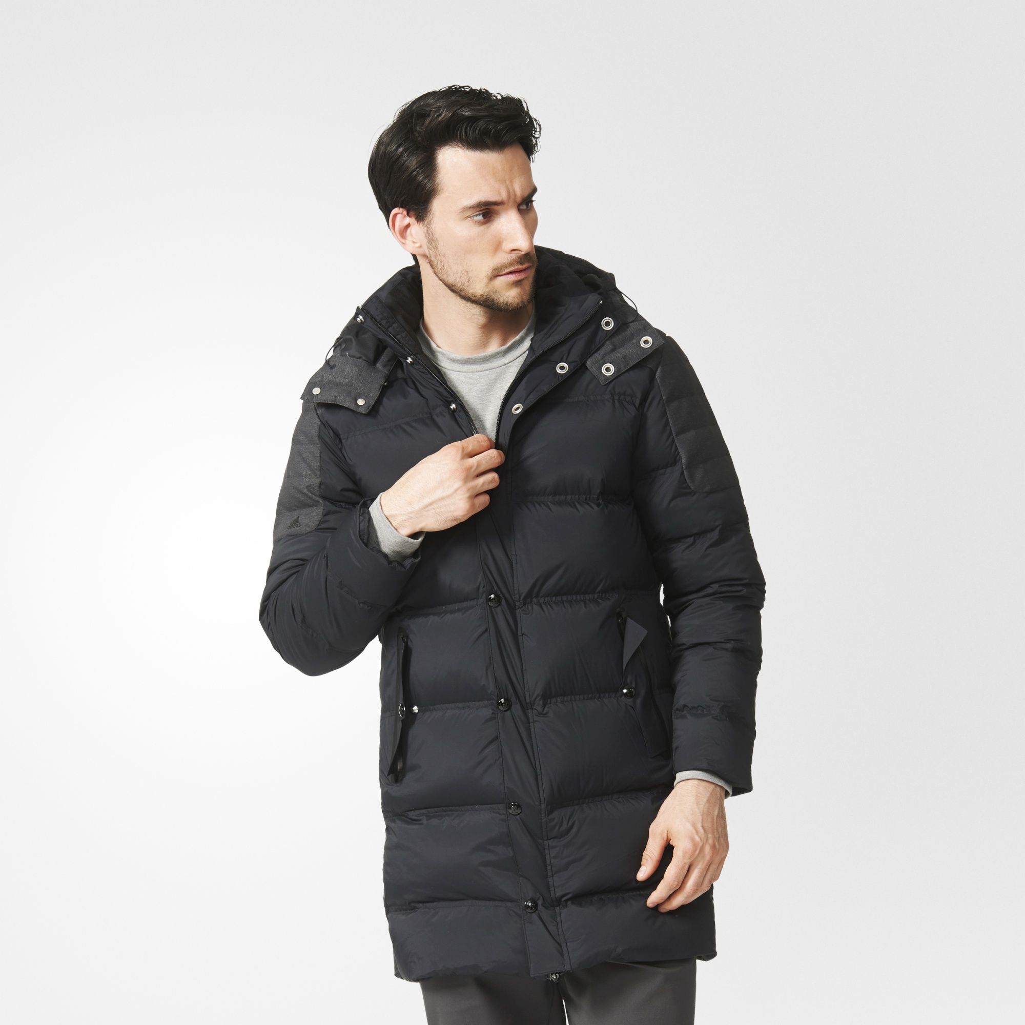 Купить Длинный Пуховик Мужской Адидас