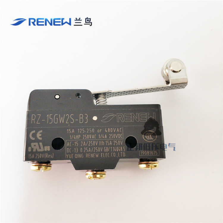 Blue bird RZ-15GW2S-B3 long handle with copper wheel microswitch Ranbird limit switch roller lever type