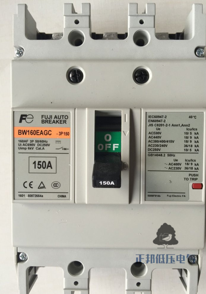 Original dress Japan Fuji FUJI BW160EAGC 3P 160A plastic shell breaker air switch