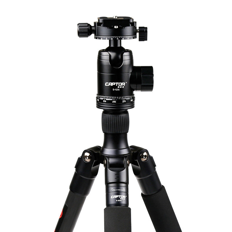 Catcher S-225C S-Q30 Carbon Fiber Tripod Professional Travel Photography Single Eye Camera Tripod Head Suit