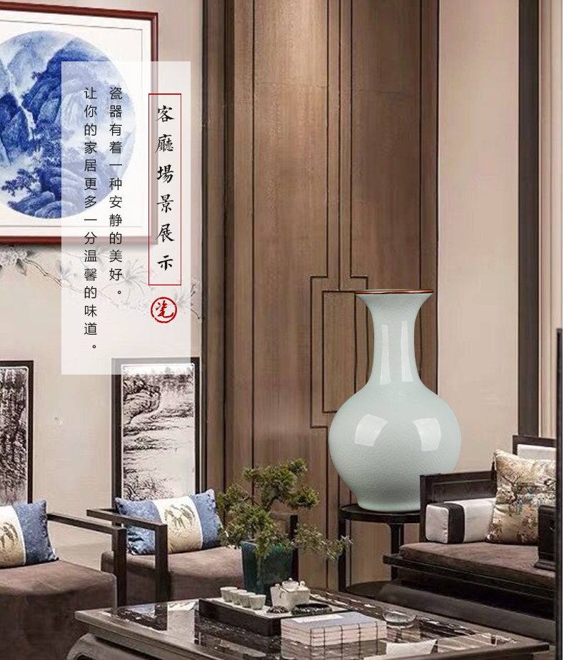 Jingdezhen ceramics antique vase is placed in the sitting room TV ark, porch decoration of Chinese style household porcelain arranging flowers