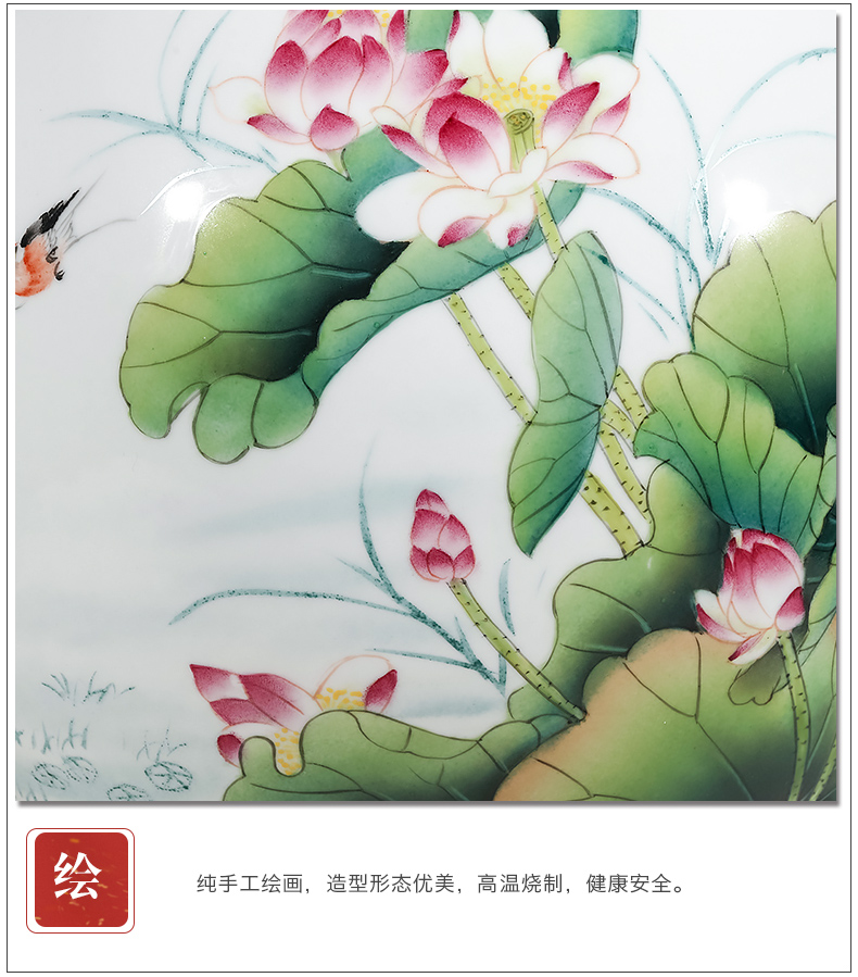 Jingdezhen ceramic masters hand shadow blue vase carving furnishing articles sitting room flower arranging high - grade Chinese style household ornaments