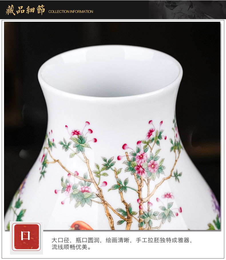 Jingdezhen ceramics vase furnishing articles living room flower arranging wide expressions using of Chinese style household adornment TV ark, arts and crafts