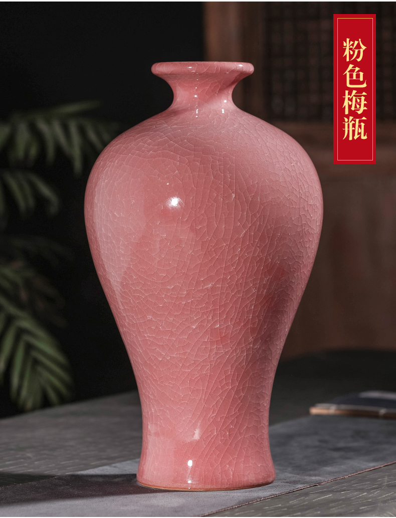 Jingdezhen ceramic vase furnishing articles sitting room flower arranging creative antique Chinese imperial porcelain home decoration arts and crafts