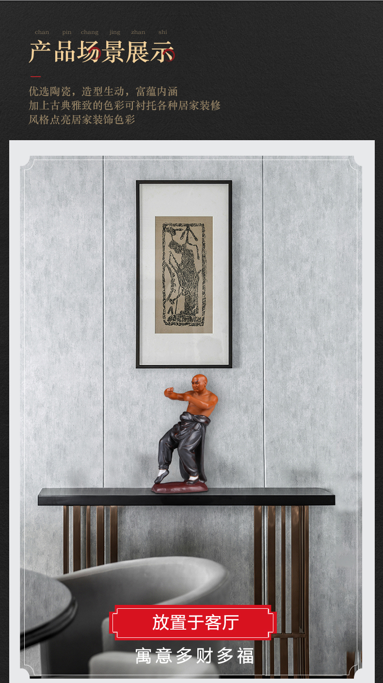 Jingdezhen ceramics sitting room porch creative household furnishing articles Chinese wind study of new Chinese style office decoration