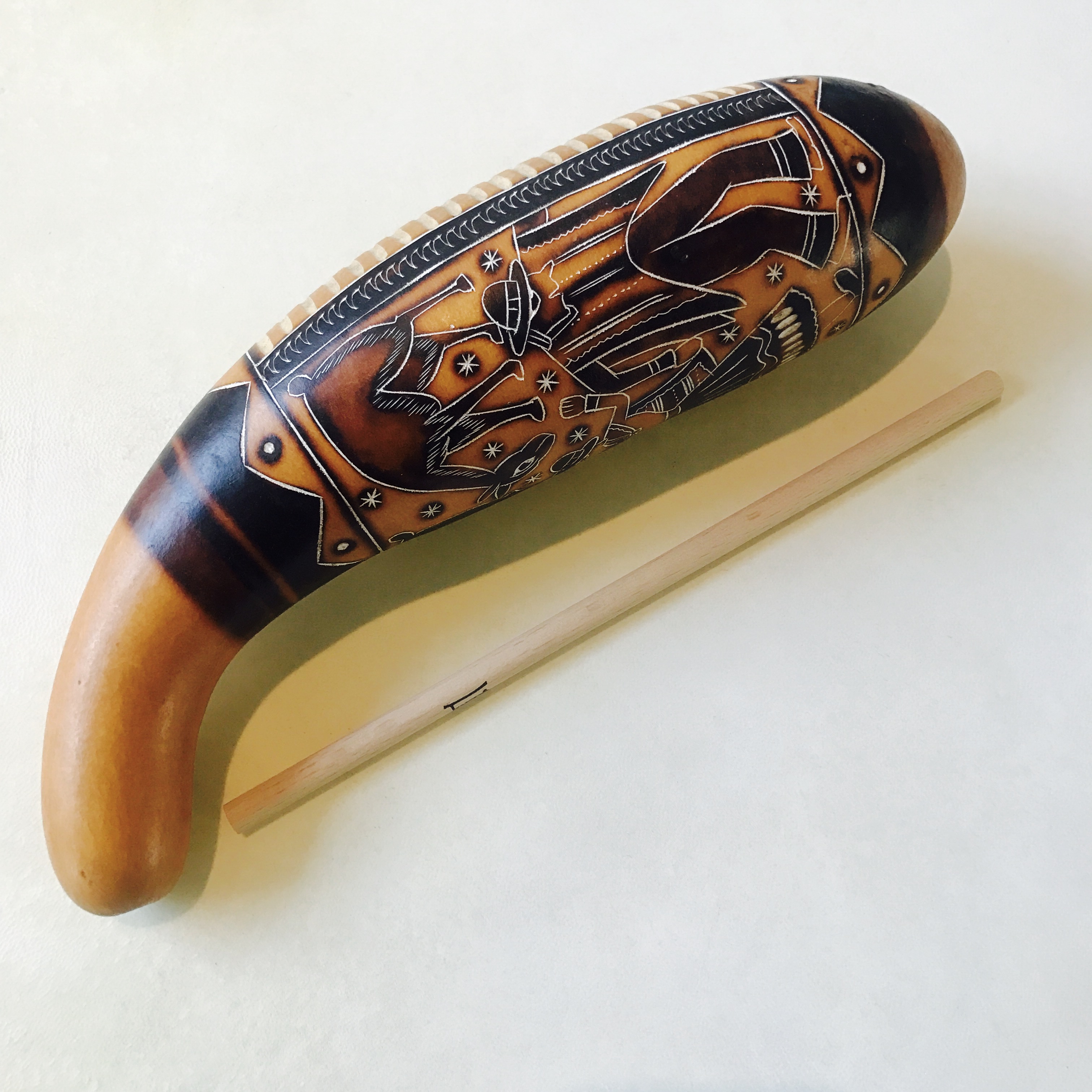 Derui musical instrument Terre Peruvian gourd sawqin Creek water gourd rain sound frog sound sand tube import