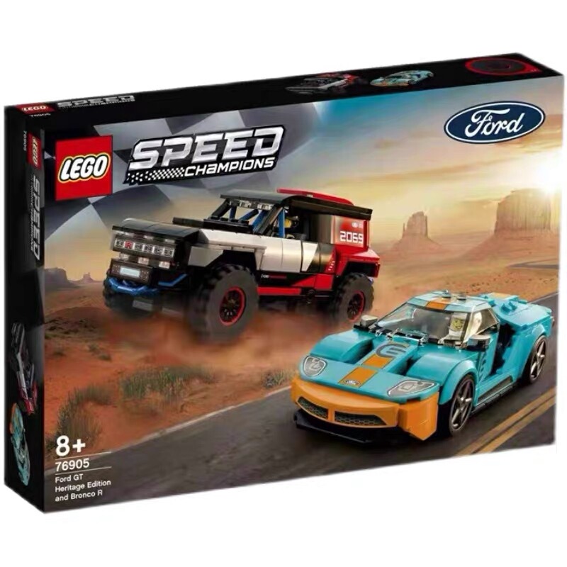 Lego 76905 Ford Gt and Broncor Super Racing Series Men's and Women's Educational Building Blocks Lego 76905 Ford Gt and Broncor Super Racing Series Men's and Women's Educational Building Blocks