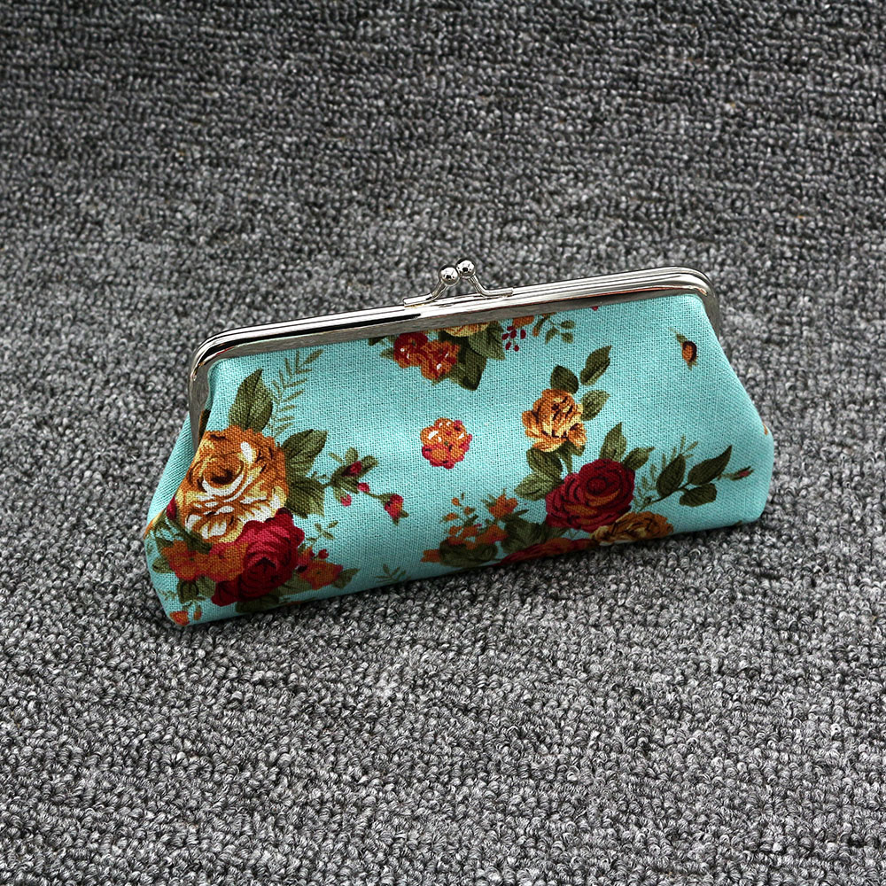 Dễ thương tăng hoa hồng clip retro túi dễ thương ví nữ ví ví chìa khóa túi ly hợp ví nam cao cấp hàng hiệu