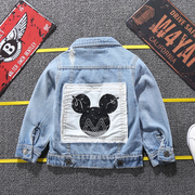 . Boys áo khoác mùa xuân và denim jacket 2020 mùa xuân bé Hàn Quốc phiên bản mùa thu cho trẻ em của chiếc váy top hợp thời trang.