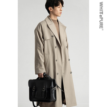 (WHITT EPURE)WP Shirakawa loose casual long coat trench coat coat men