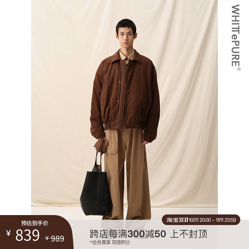 [WHITT EPURE] WP Shirakawa 3M Новая теплая хлопчатобумажная куртка с подкладкой Xueli, мужская хлопчатобумажная куртка, зимняя куртка Изображение 1