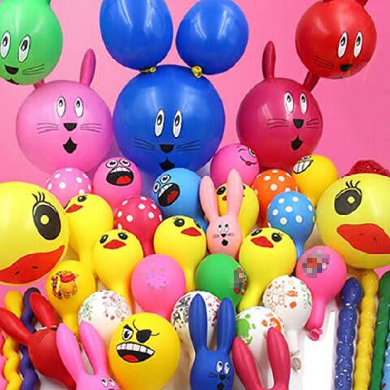 Thickened Mix Profiled Cartoon Rabbit Balloon Children Birthday Party Decorations Small Birthday Decoration Scene Arrangement