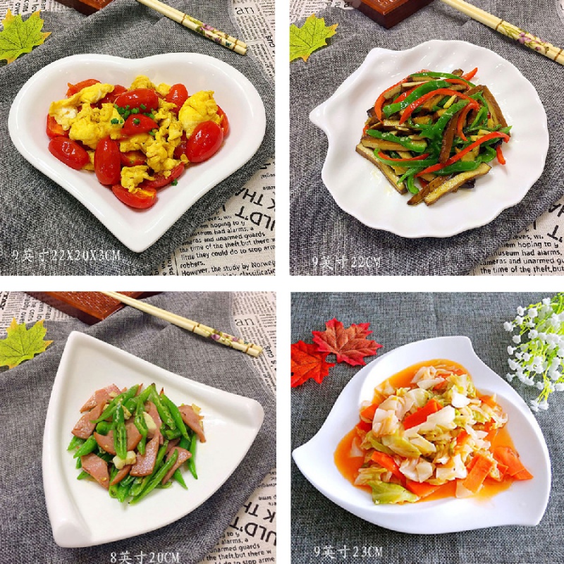 Creative ceramic western food steak household dish bowl plate suit