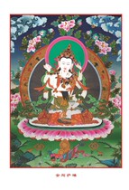 Vajrasattva twin portrait Vajrasattva Bodhisattva Buddha statue painting visualization picture 20 photo paper printing double-sided plastic seal