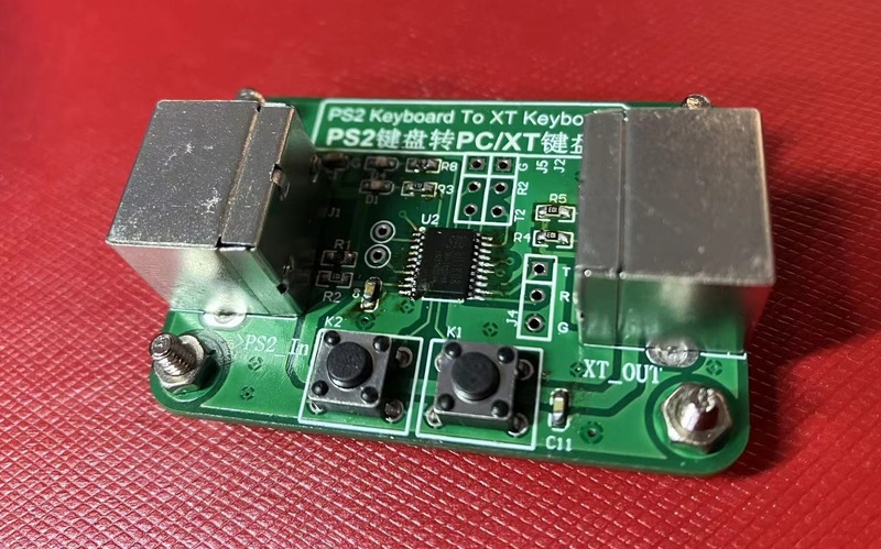 Pc/Xt Computer Keyboard Interface, Ps2 Keyboard to Xt Keyboard Conversion Ibm5160 8088 Host Keyboard