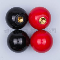 Ball head handle Black bakelite handle Copper core thread Machine handle Internal thread fixing knob M8-32