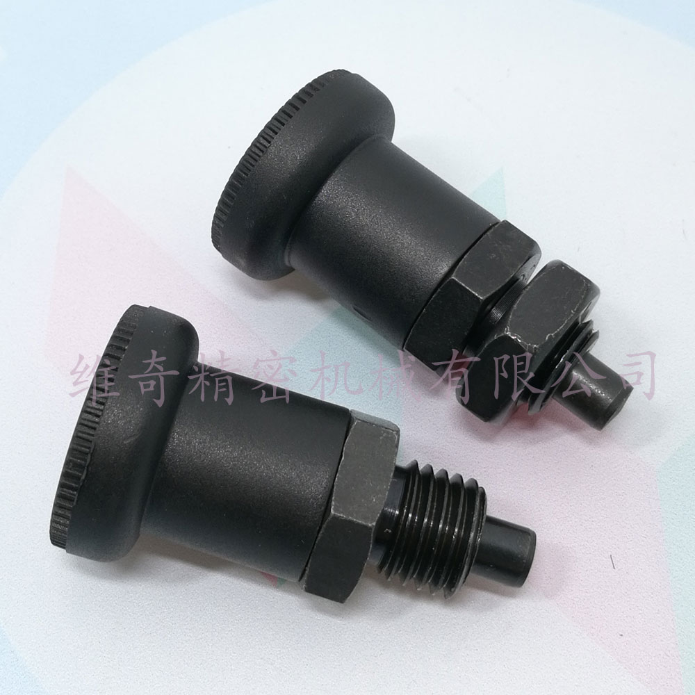 Knob plunger M12*1 5 M16*1 5 short thread with card position (self-locking) type reset type