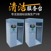 Petrol Station Trash Cans Refueling Island Fire Box Fire Sandbox Fire Equipment Box Safety Service Desk Dustbin