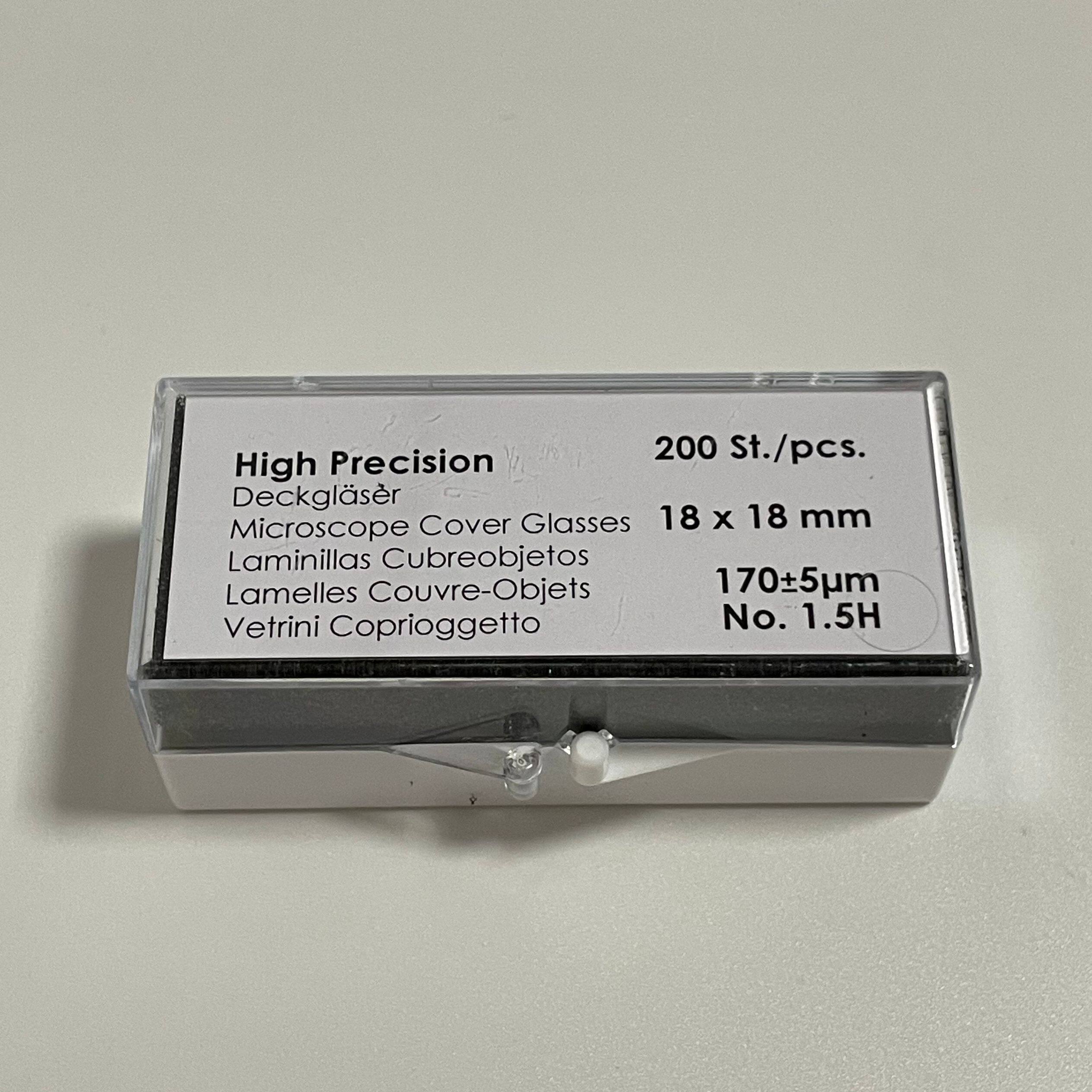 德国进口Deckglaser High Precision高精度18x18mm盖玻片 NO.1.5H