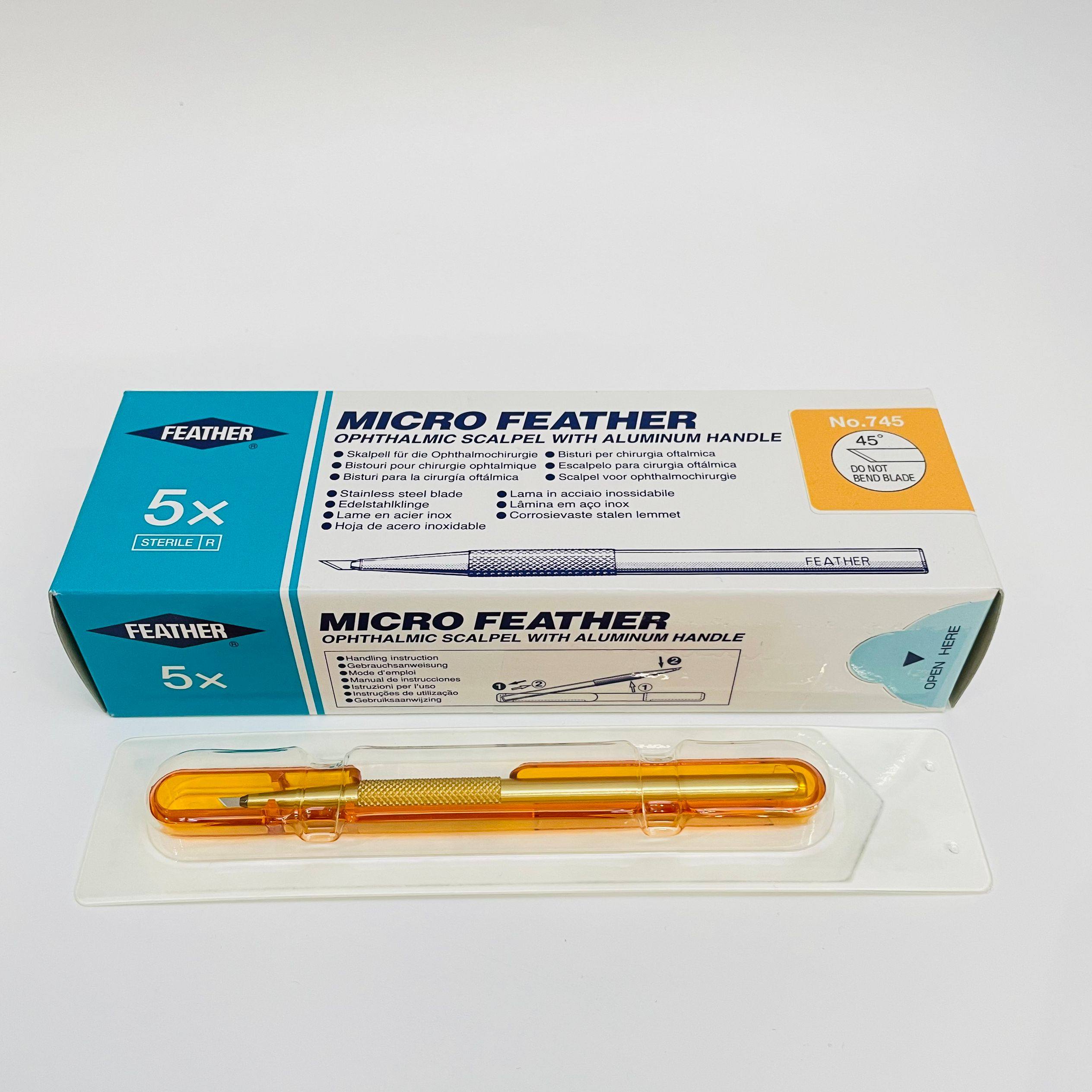 日本进口FEATHER羽毛精密工具刀NO.745动物解剖刀片EMS#72045-45