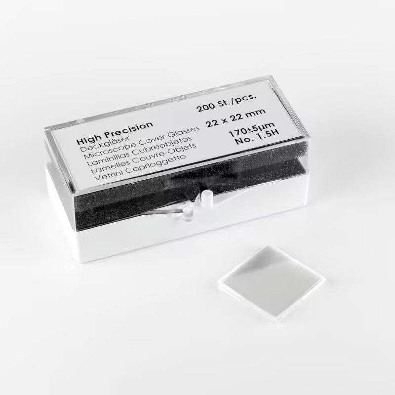 蔡司ZEISS高精度22x22mm盖玻片 显微镜用NO.1.5H 200片盒装