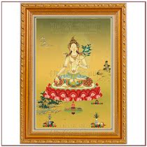 Tim Fuhui Bai Duo Mus connection with Tibetan Buddhism Tantra mantras wheel Buddha statue hanging picture frame Thangka 3567