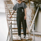 Приталенный японский комбинезон, джинсы подходит для мужчин и женщин для влюбленных, в корейском стиле, эффект подтяжки