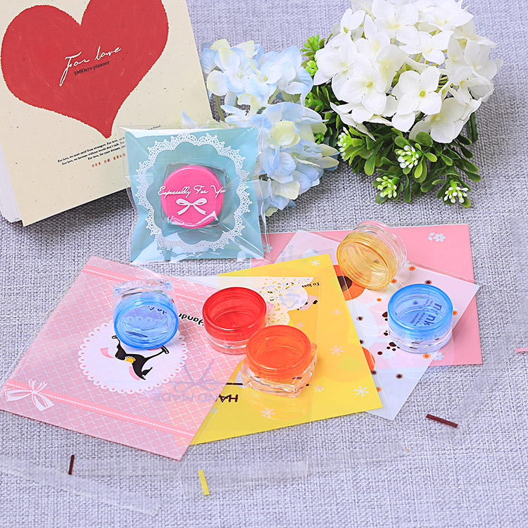 Dụng cụ pha chế mỹ phẩm Túi đựng mỹ phẩm Túi đựng túi Ziplock Hàn Quốc Túi tự dính Hàn Quốc 10 Gói - Các công cụ làm đẹp khác kích mí mắt