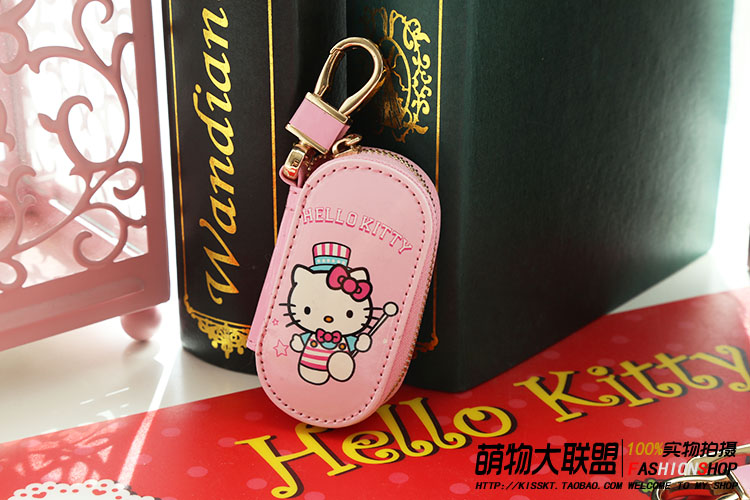 Hello Kitty Cartoon Key Bag Doraemon Dream Cat Key Bag PU Leather Key Case ví đựng chìa khóa
