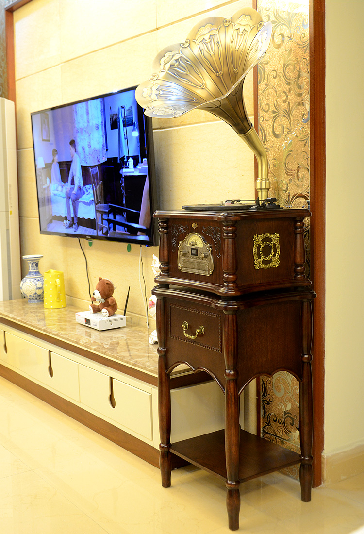bán đầu đĩa than loa kèn	 Youdi phonograph retro Châu Âu cổ lớn sừng máy ghi âm máy ghi âm tất cả các loa siêu trầm độc lập gỗ rắn 	đầu đĩa than hi-end