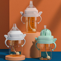 Universal hegen bottle accessories hegen nipple handle straw with gravity ball learning drink duck bill conversion non-original