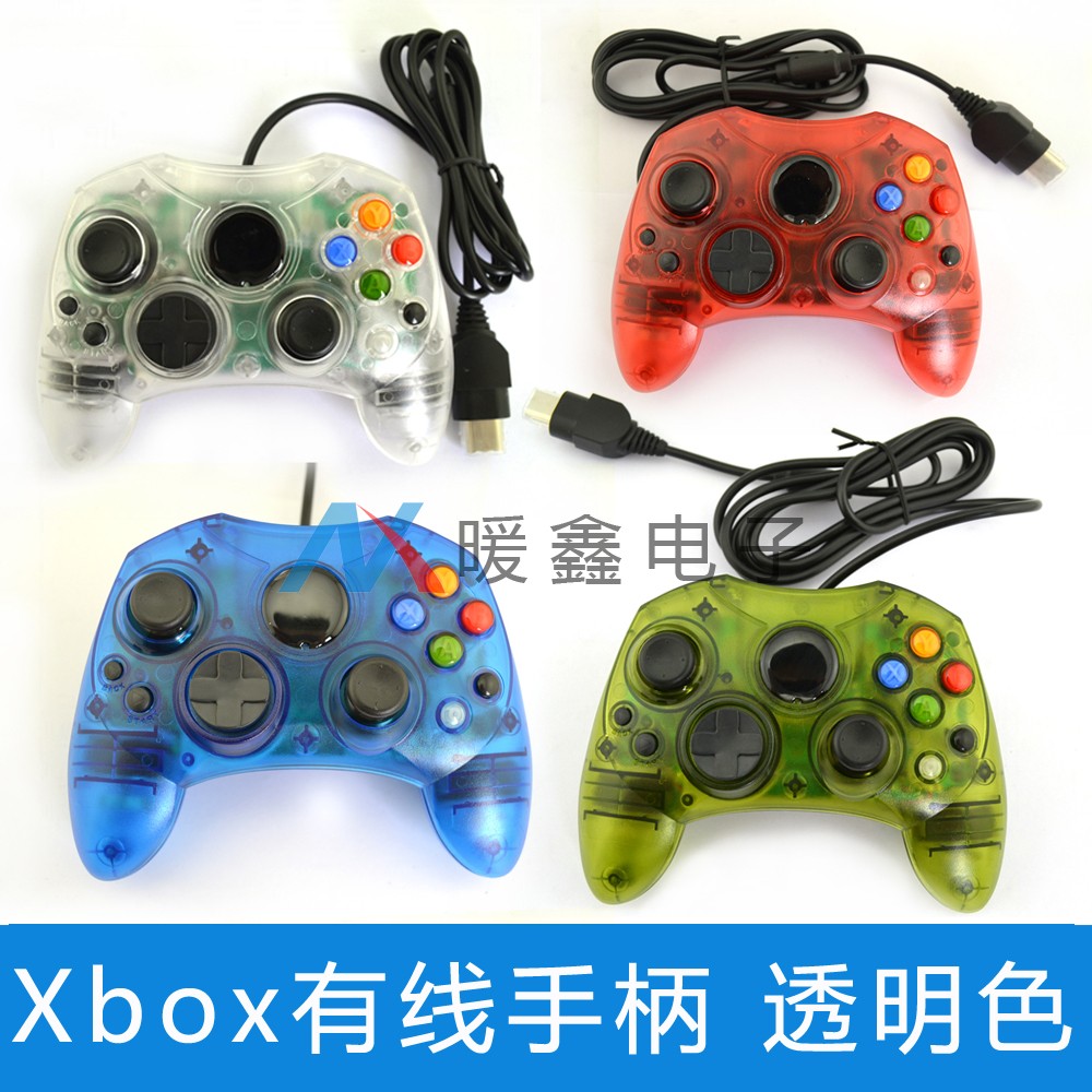 XBOX wired gamepad XBOX old generation wired gamepad XBOX controller transparent color