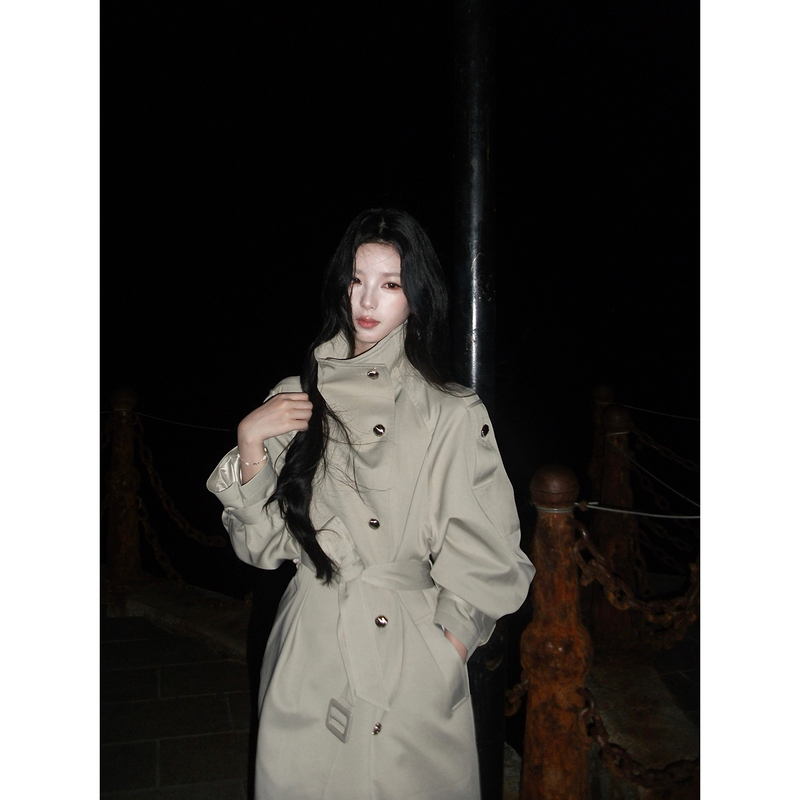 Icelolly【Anthony Long Style】Stand Collar Trench Coat for Women 2026 Autumn New High-Quality Old Money Style Coat Icelolly【Anthony Long Style】Stand Collar Trench Coat for Women 2026 Autumn New High-Quality Old Money Style Coat