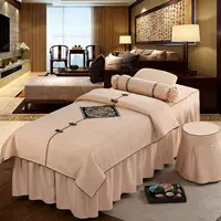 Желтовато-коричневый, из хлопка и льна, с вышивкой