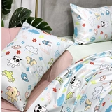 Шелковый летний комплект, шелковистый пододеяльник, детская простыня, покрывало для школьников, 4 предмета