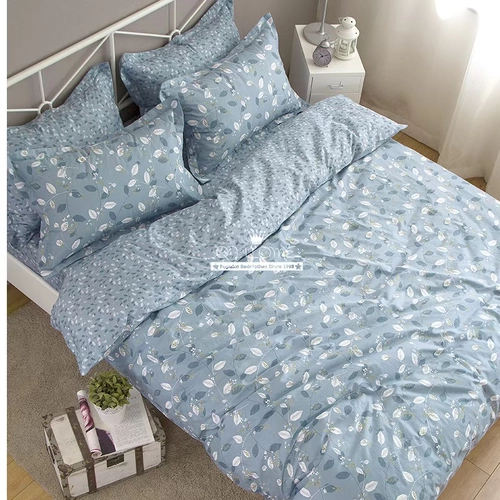 Современный сельский хлопковый комплект, скандинавский стиль, простой и элегантный дизайн, постельные принадлежности, в американском стиле, европейский стиль, 4 предмета