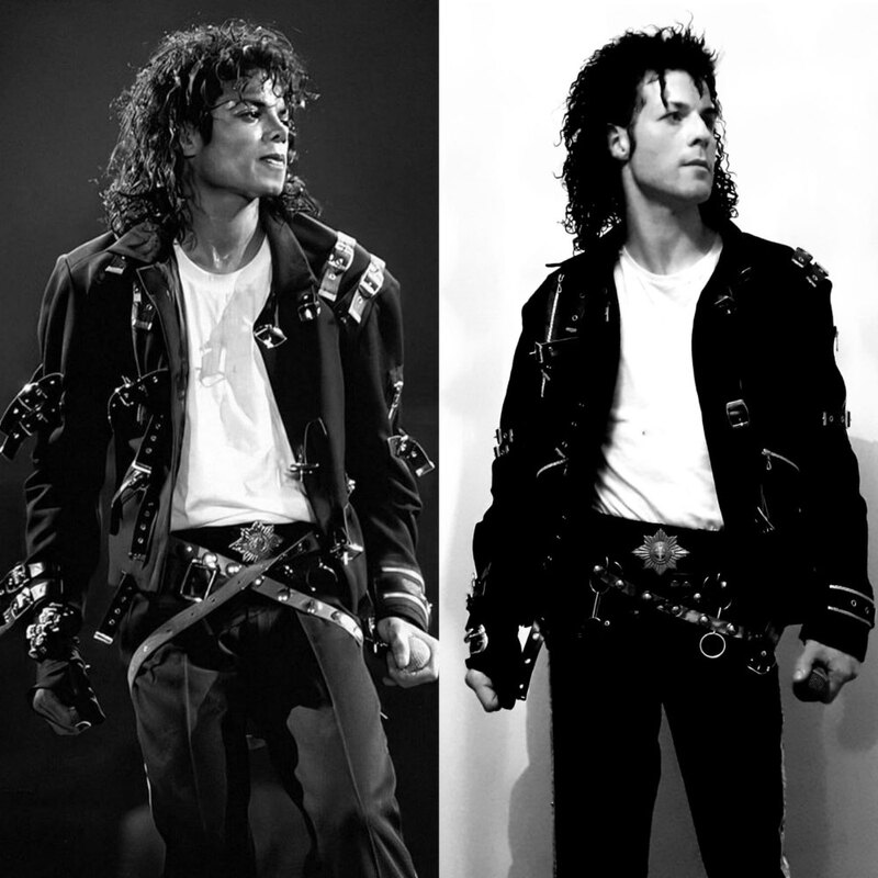 Mj Michael Jackson Bad Black Stretch Jacket Punk Rock Jacket Mj Michael Jackson Bad Black Stretch Jacket Punk Rock Jacket