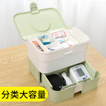 Medical box Household medicine large capacity storage box Childrens baby dormitory Home medical portable multi-layer medical box