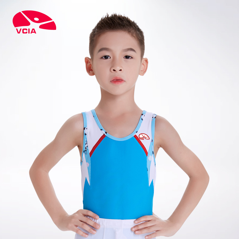 Weka 2018 children's dancing clothes boy practice to wear vest blouses for gymnastics suit