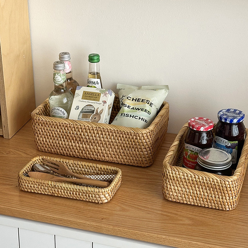 藤编茶几零食收纳箱:如何挑选适合家庭的印花民族风茶饼收纳盒?