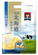 Taiwan Quaker Hokkaido fresh milk cereals-28 gx12 bags