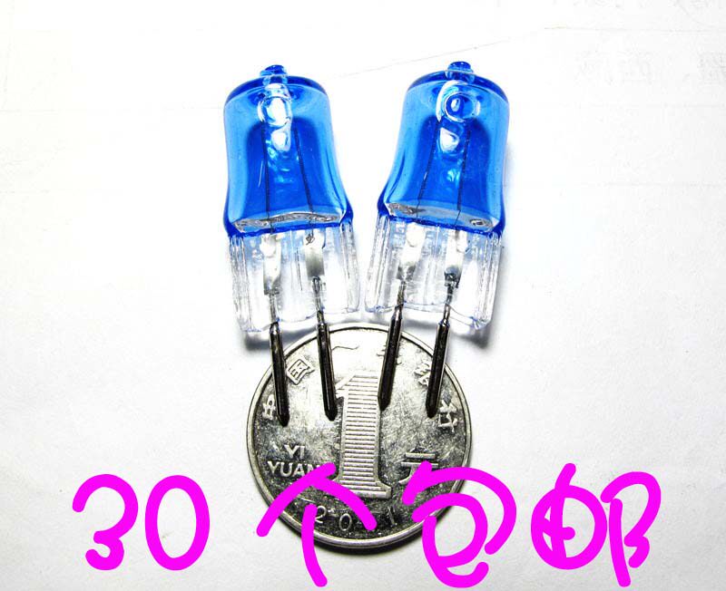 Crystal Bulb Spotlight Blue Plated White Light Lamp Beads Wall Light Aromatherapy Lamp Desk Lamp 220V 35W G5 3