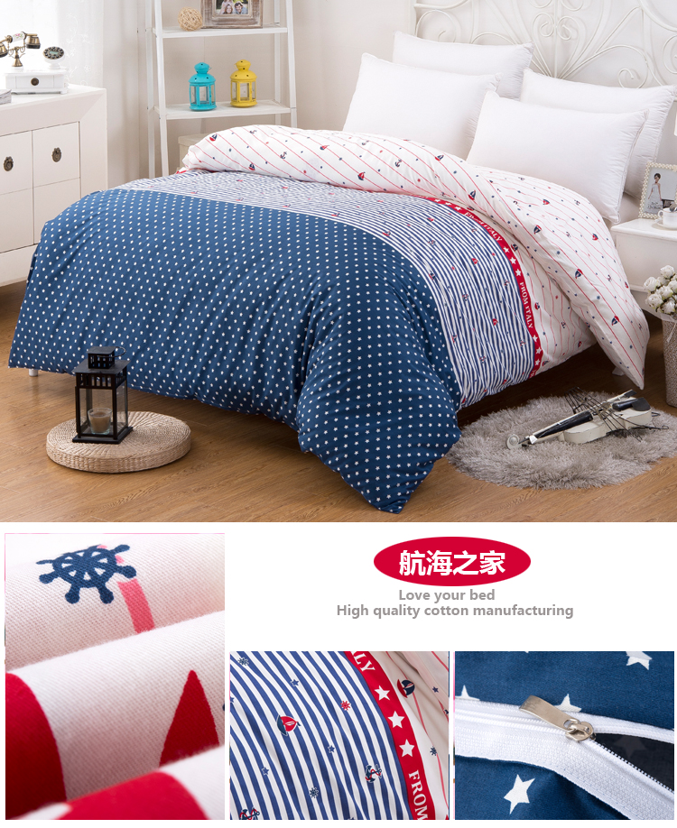 Cotton twill quilt cover đơn mảnh Cotton đôi quilt cover 200 230 giải phóng mặt bằng đặc biệt chăn drap