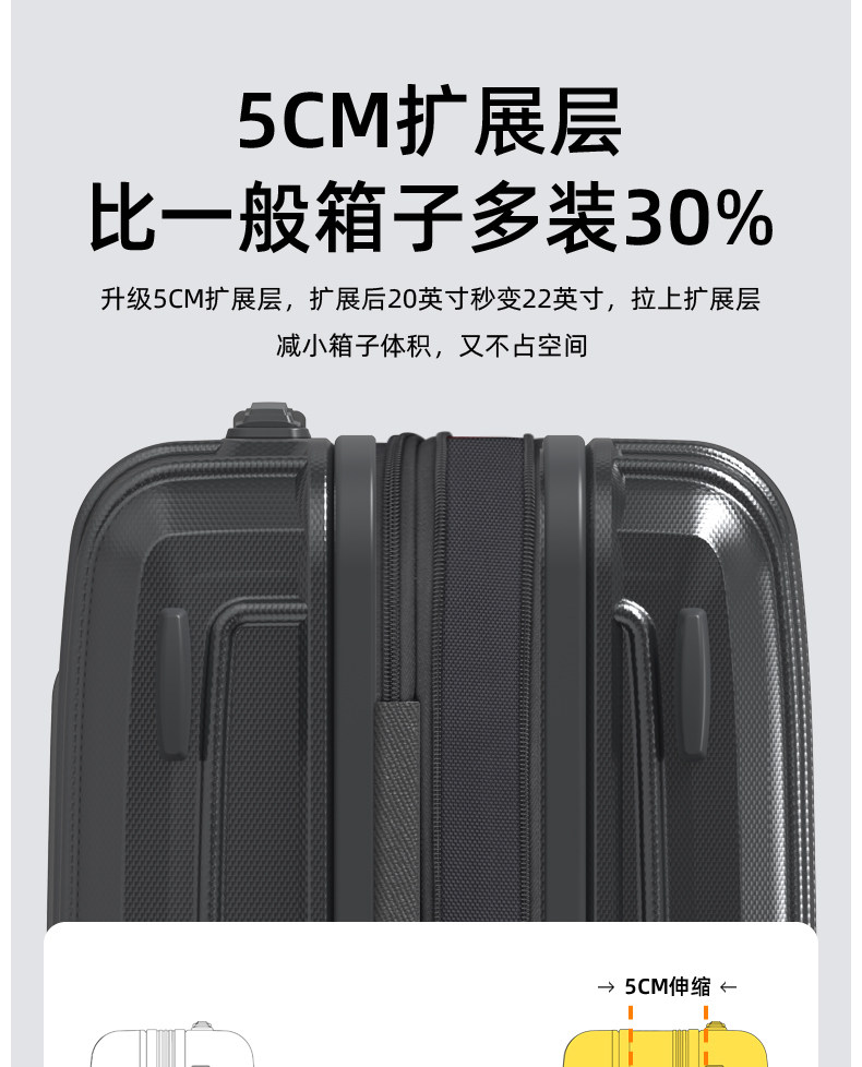 莎米特 PC152 高级灰22寸托运箱-灰色