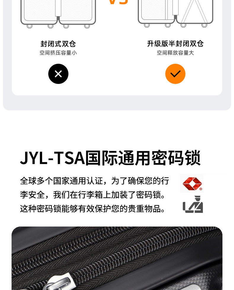 莎米特 PC152 高级灰22寸托运箱-灰色