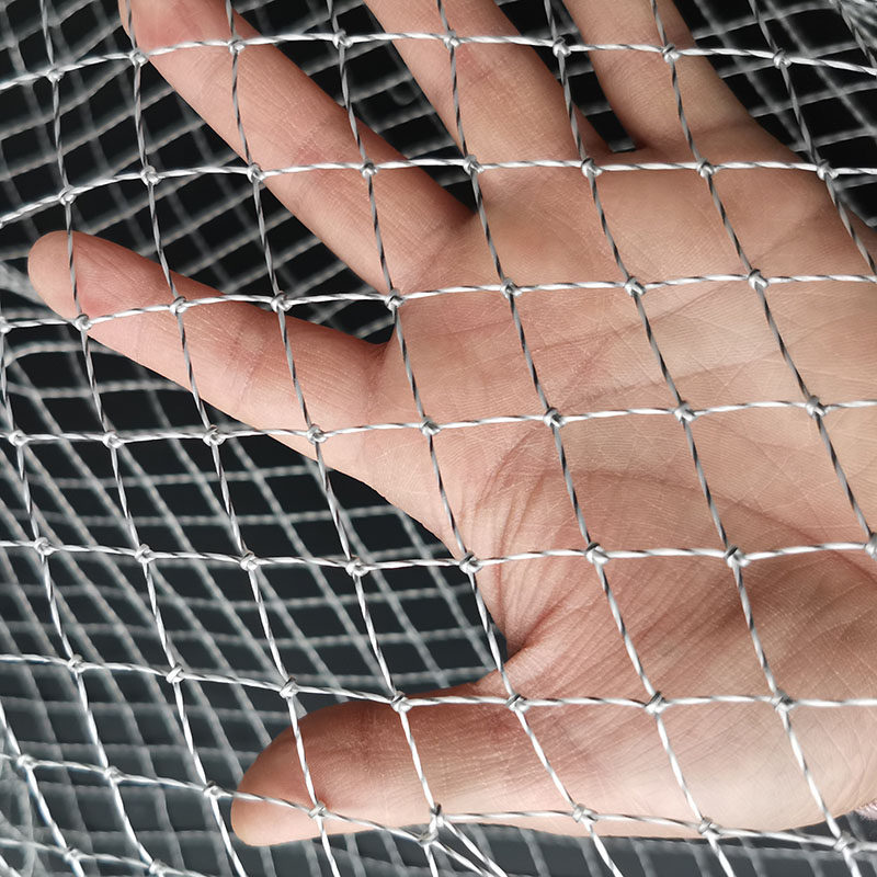 Vigorous horse line quick-drying hand-woven fishing net head fishing fishing net small eye thick eye fine net pocket solid fishing net pocket