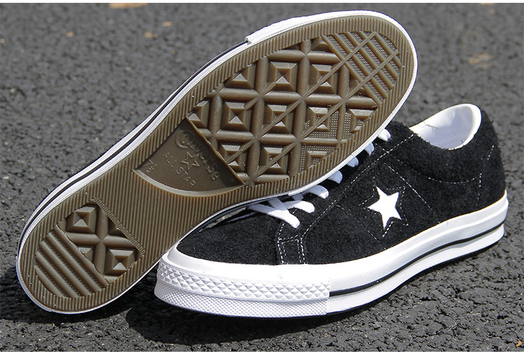 Converse OneStar 74 giày vải thấp nữ chống lông đôi mẫu giày nam màu đen giản dị 158369C bán giày thể thao
